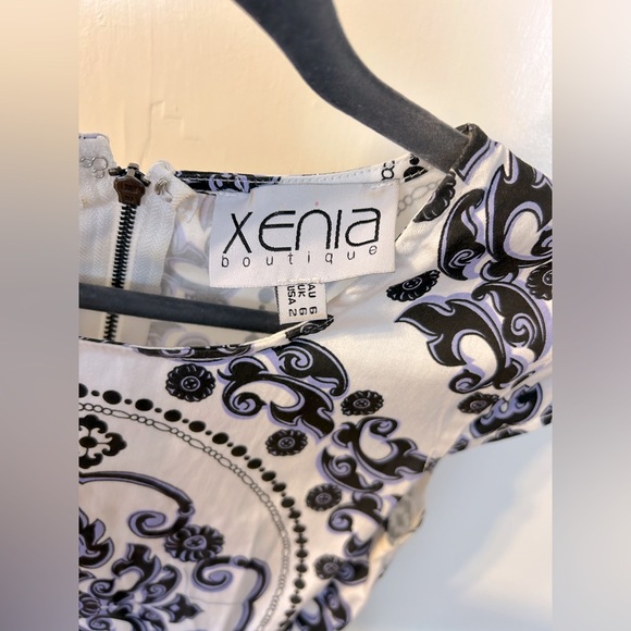 Blue Patterned Dress, size US 2 - Picture 3 of 3